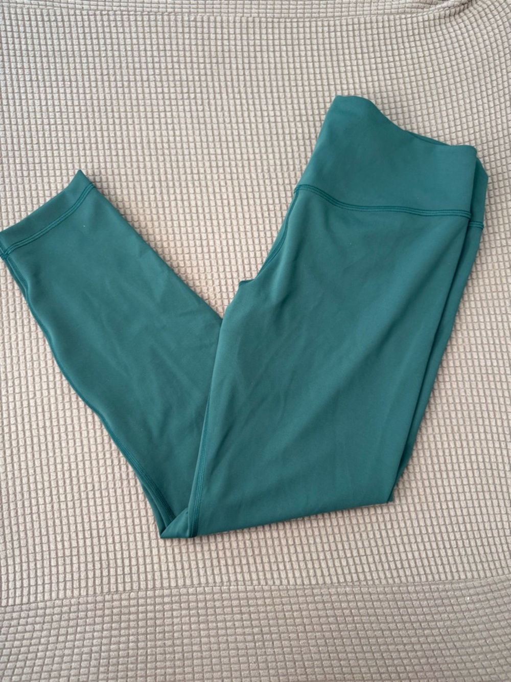 Lululemon Wunder Under SmoothCover HR Tight 25" Storm Teal 14 NWOT